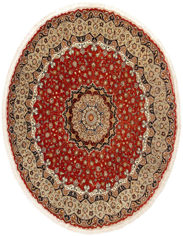 Detail image of 9' 10 x 9' 10 Tabriz Round Rug