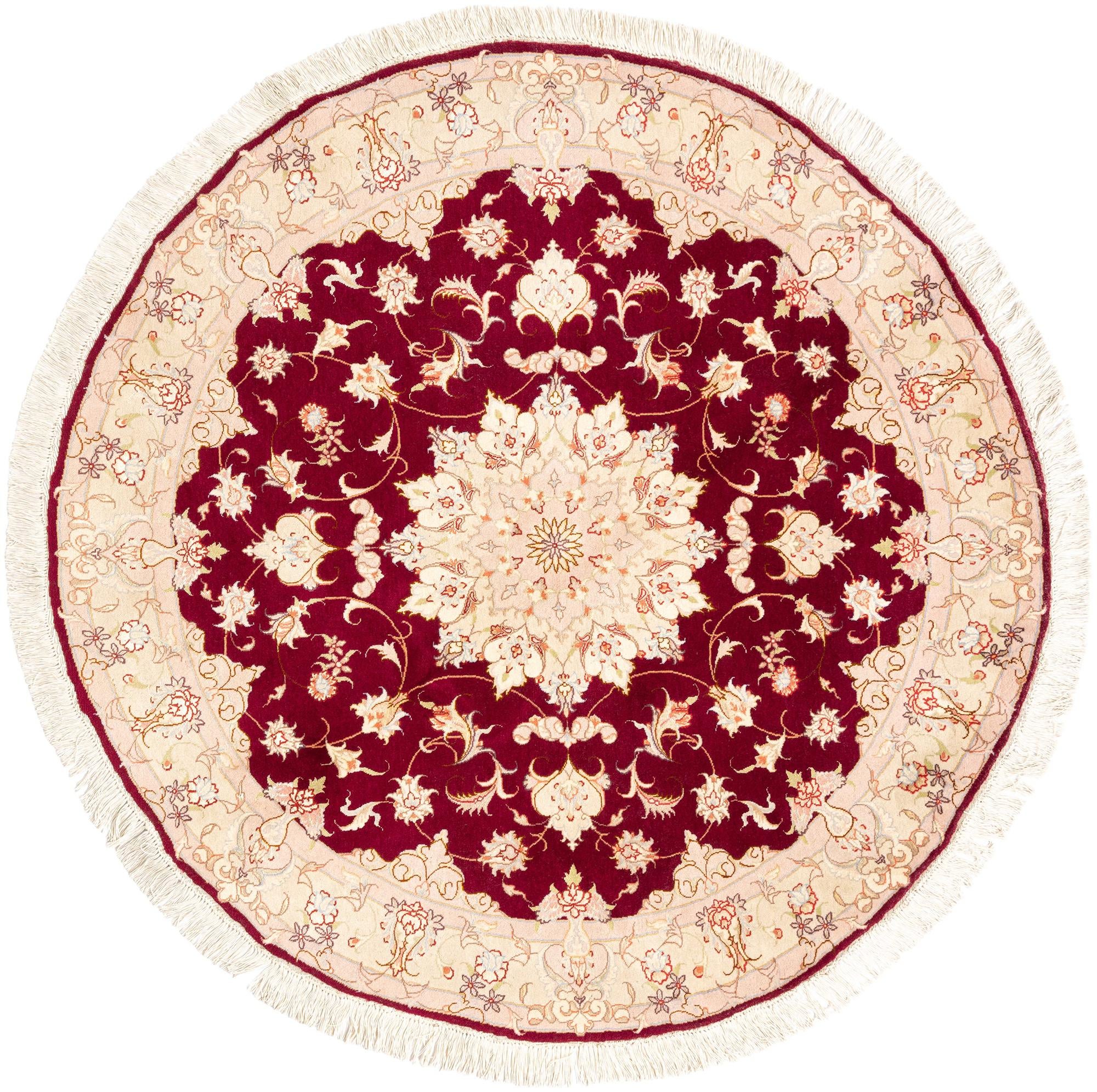 4' 11 x 4' 11 Tabriz Round Rug