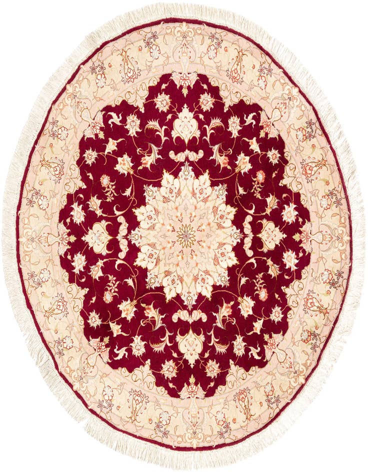 Detail image of 4' 11 x 4' 11 Tabriz Round Rug
