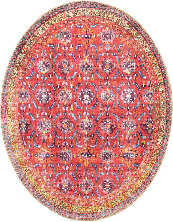 Detail image of 3' 6 x 3' 6 Washable Timeless Round Rug