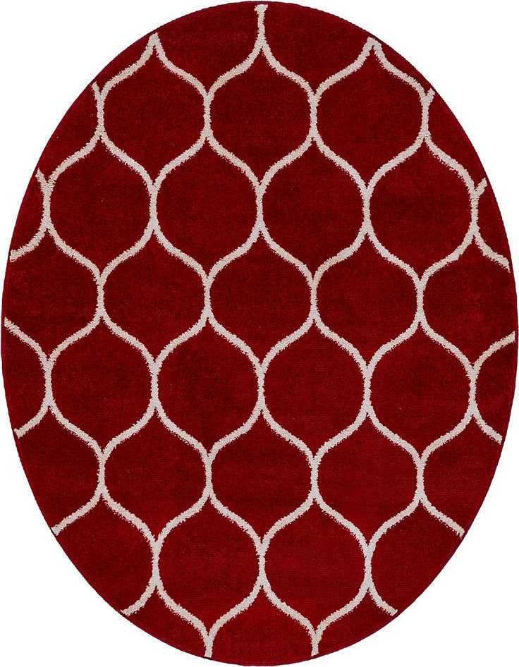 Detail image of 4' x 4' Trellis Frieze Round Rug