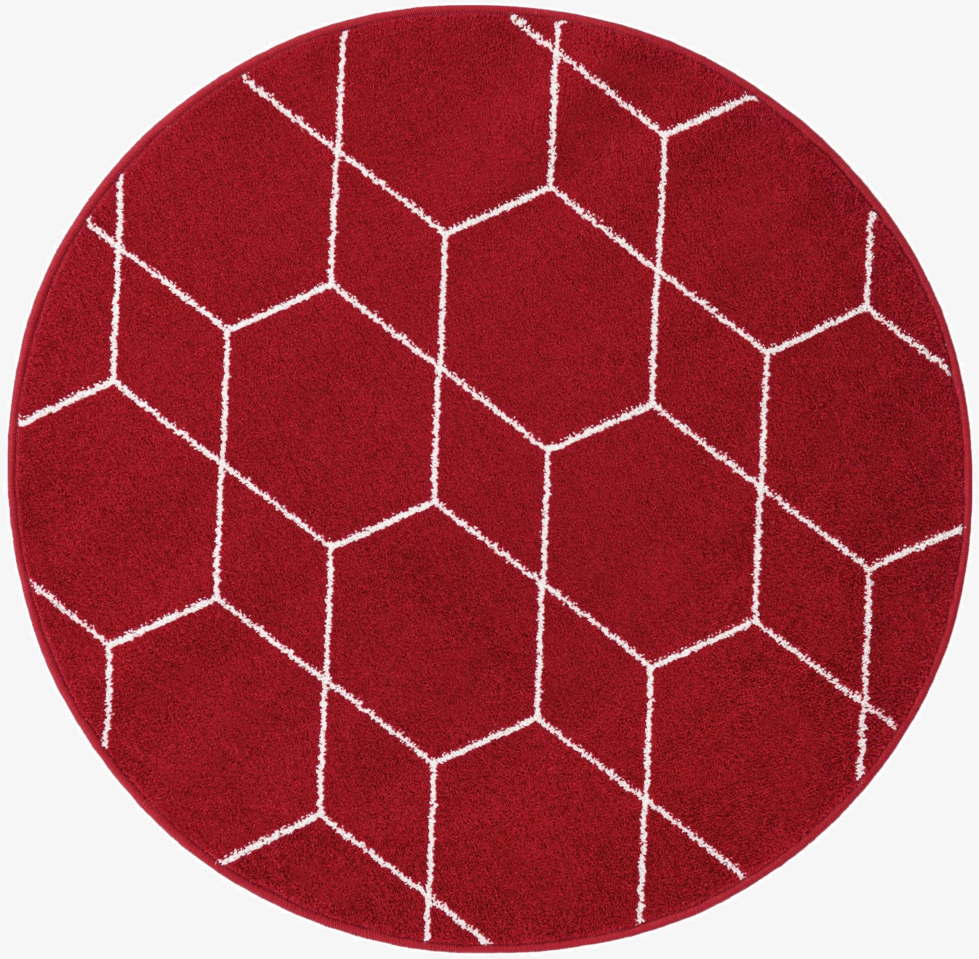 Primary image 4' x 4' Trellis Frieze Round Rug