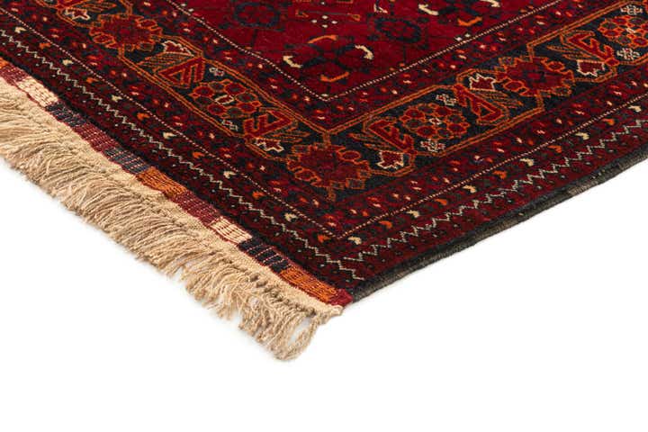 3' 6 x 6' 10 Hand Knotted Afghan Akhche Wool Runner Rug