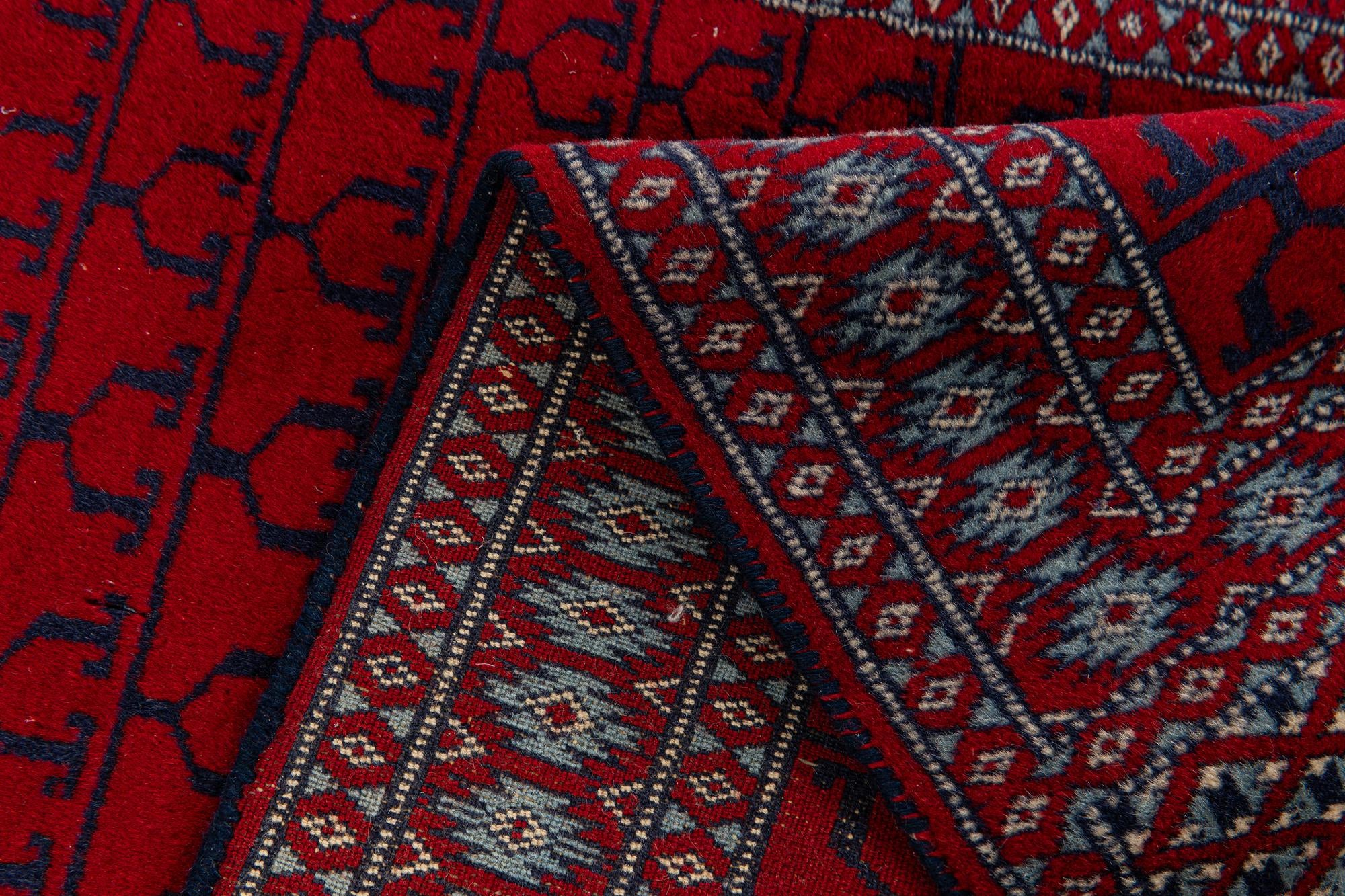 2' x 3' 10 Hand Knotted Afghan Akhche Wool Runner Rug
