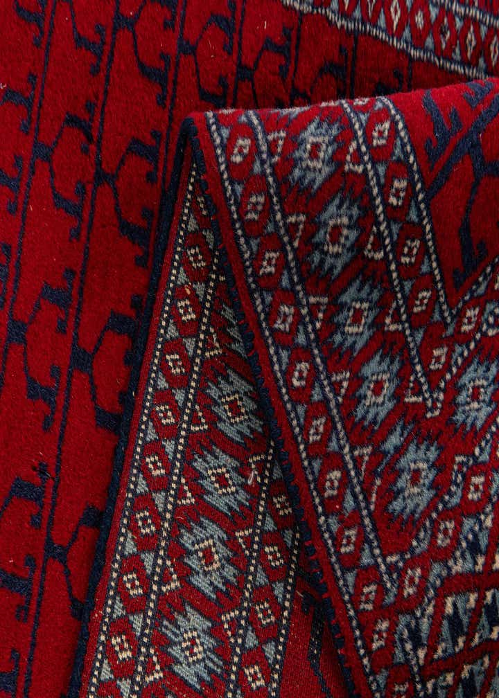 2' x 3' 10 Hand Knotted Afghan Akhche Wool Runner Rug