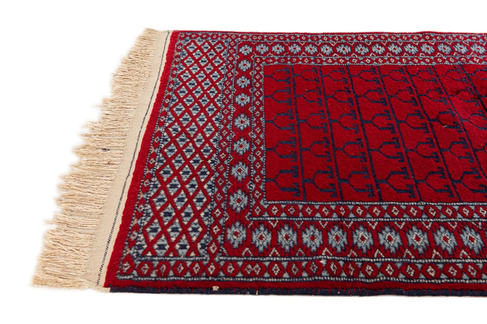 2' x 3' 10 Hand Knotted Afghan Akhche Wool Runner Rug