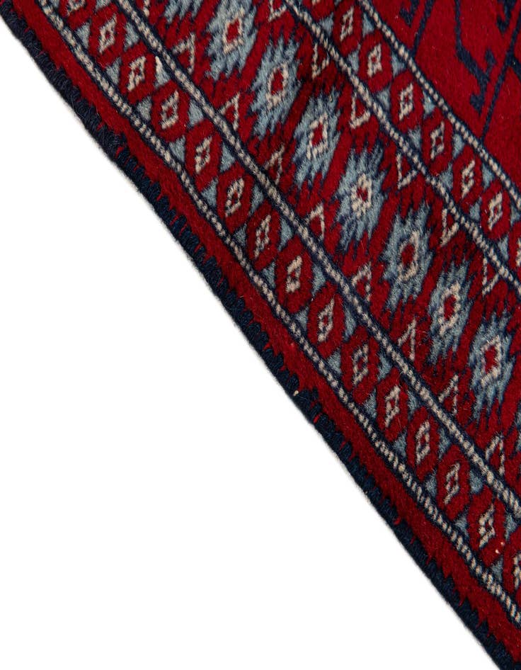 Detail image of 2' x 3' 10 Hand Knotted Afghan Akhche Wool Runner Rug