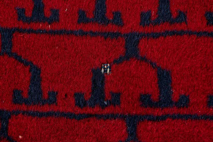 2' x 3' 10 Hand Knotted Afghan Akhche Wool Runner Rug