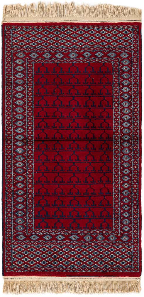 2' x 3' 10 Hand Knotted Afghan Akhche Wool Runner Rug