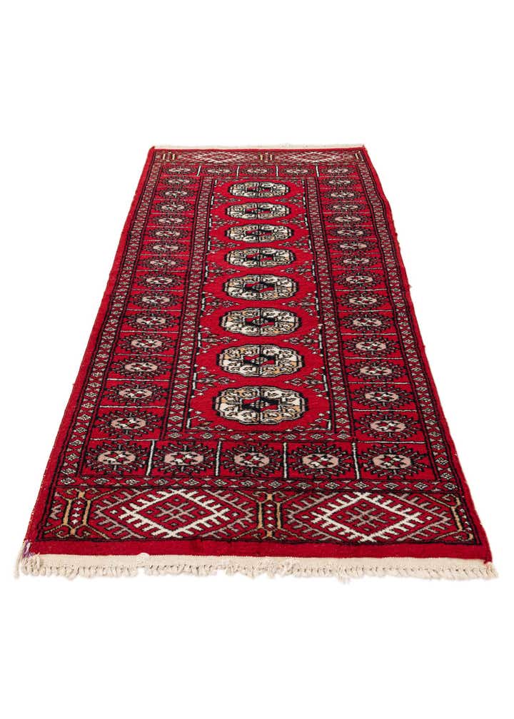 2' 3 x 4' 7 Hand Knotted Afghan Akhche Wool Runner Rug
