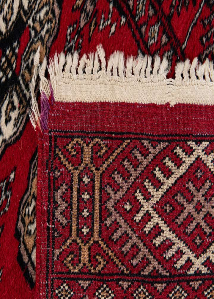 2' 3 x 4' 7 Hand Knotted Afghan Akhche Wool Runner Rug