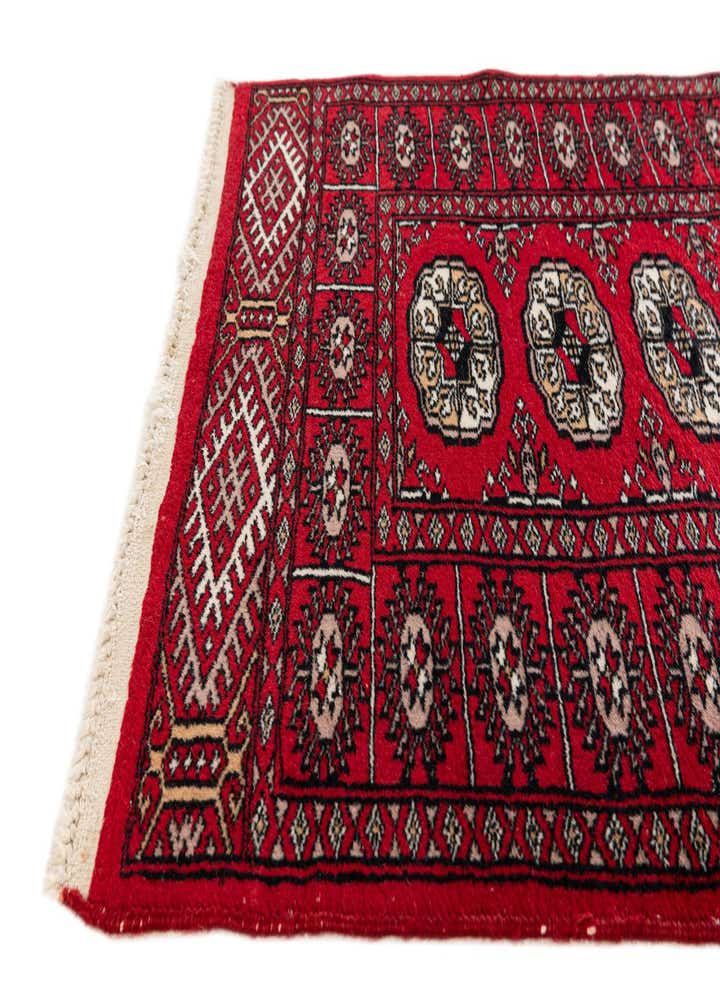 2' 3 x 4' 7 Hand Knotted Afghan Akhche Wool Runner Rug