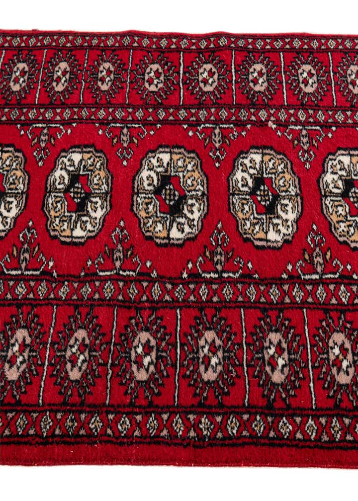 2' 3 x 4' 7 Hand Knotted Afghan Akhche Wool Runner Rug