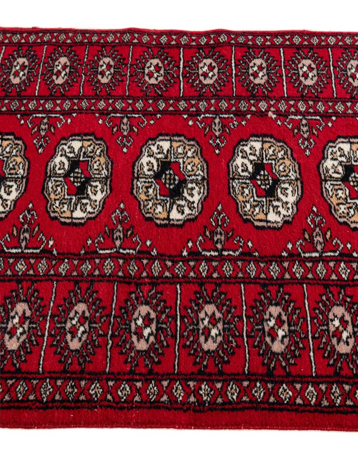 Detail image of 2' 3 x 4' 7 Hand Knotted Afghan Akhche Wool Runner Rug