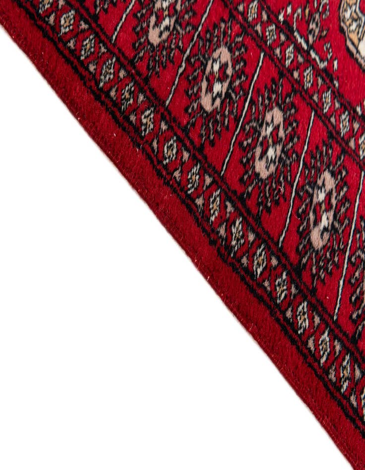 Detail image of 2' 3 x 4' 7  Hand Knotted Afghan Akhche Wool Runner Rug