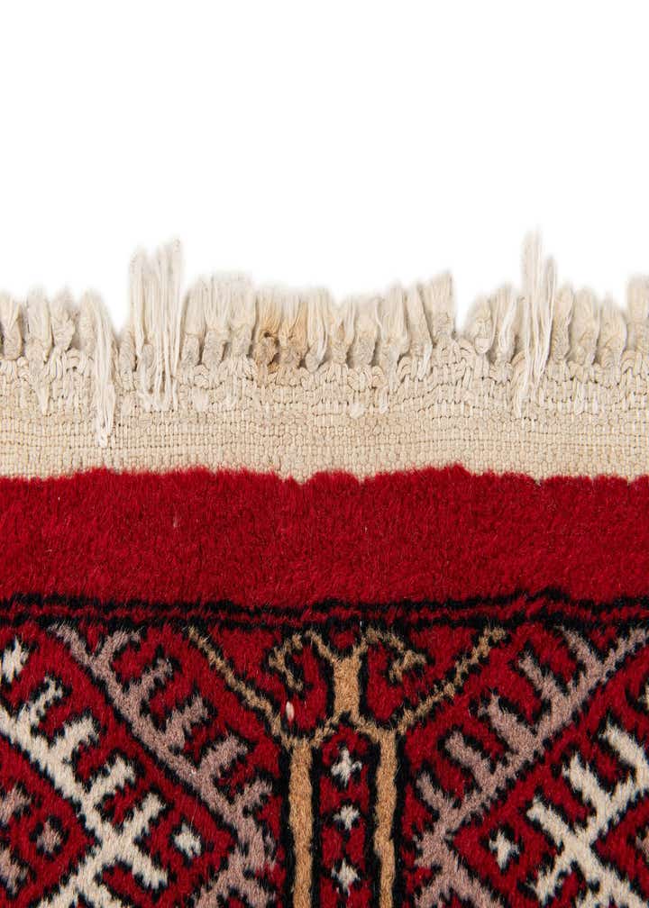 2' 3 x 4' 7 Hand Knotted Afghan Akhche Wool Runner Rug