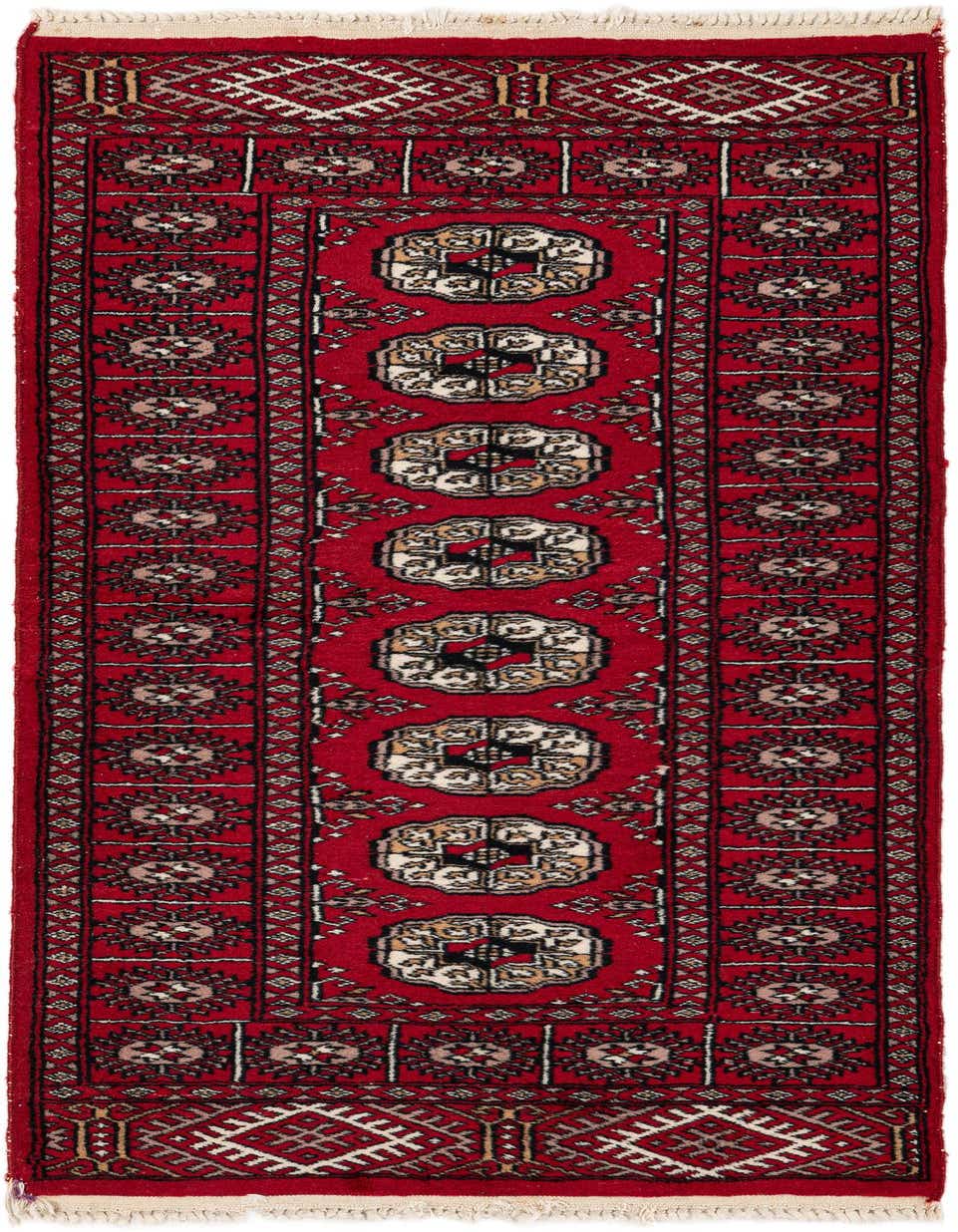 2' 3 x 4' 7 Hand Knotted Afghan Akhche Wool Runner Rug