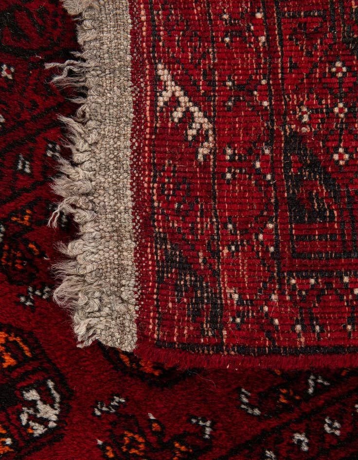 Detail image of 1' 10 x 4' 7  Hand Knotted Afghan Akhche Wool Runner Rug