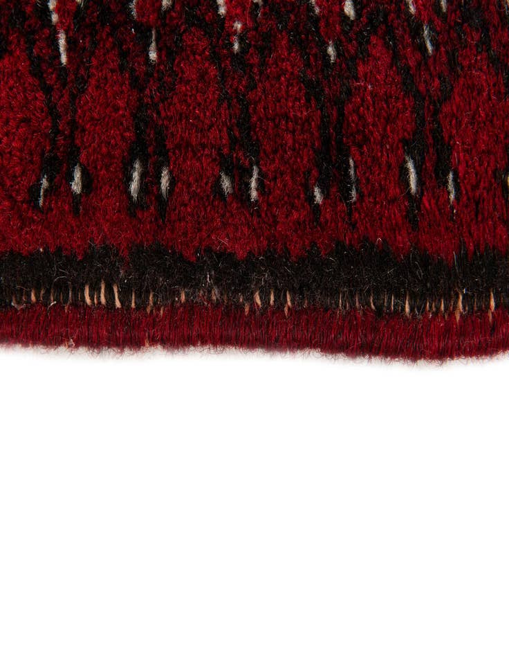 Detail image of 1' 10 x 4' 7  Hand Knotted Afghan Akhche Wool Runner Rug