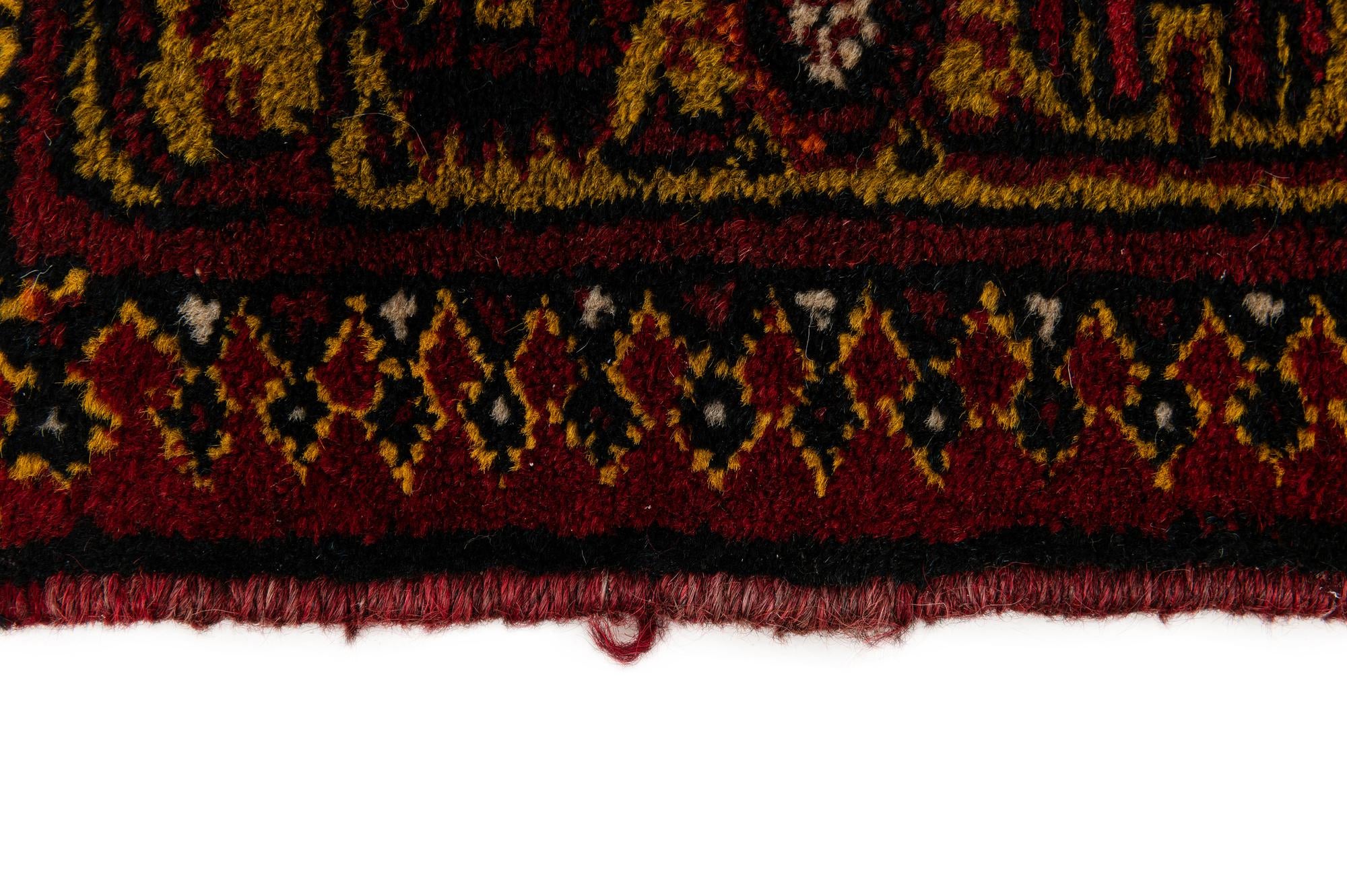 85cm x 180cm Hand Knotted Afghan Akhche Wool Runner Rug