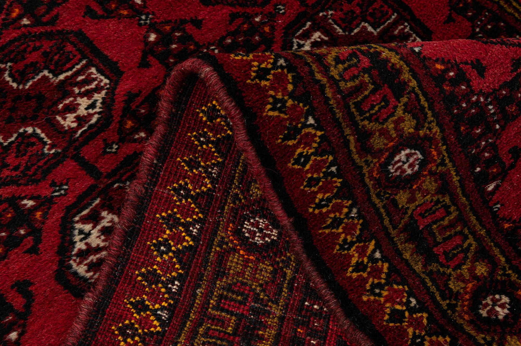 85cm x 180cm Hand Knotted Afghan Akhche Wool Runner Rug
