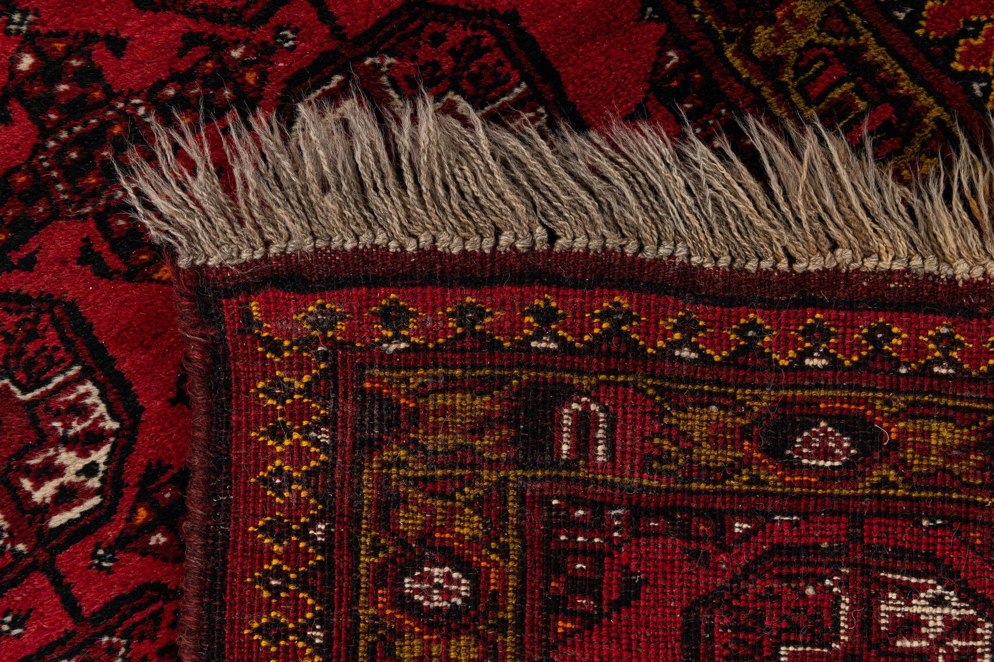 85cm x 180cm Hand Knotted Afghan Akhche Wool Runner Rug
