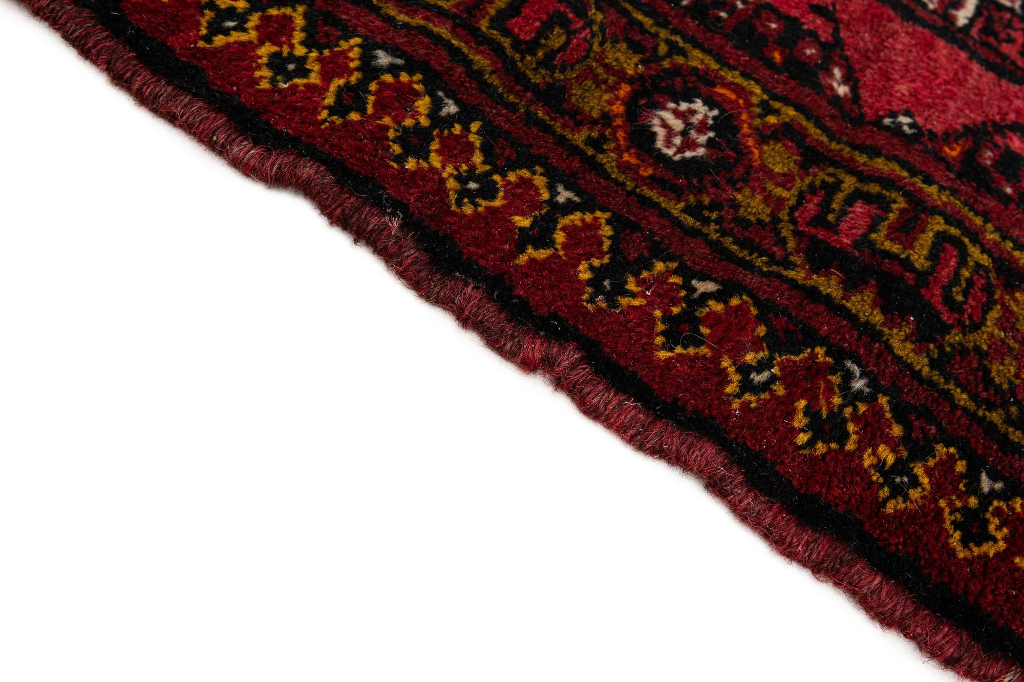 85cm x 180cm Hand Knotted Afghan Akhche Wool Runner Rug