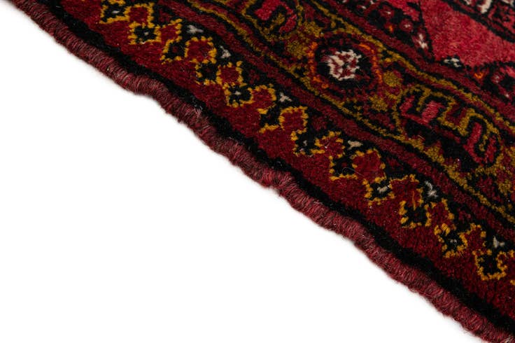 Detail image of 2' 10 x 5' 11 Hand Knotted Afghan Akhche Wool Runner Rug