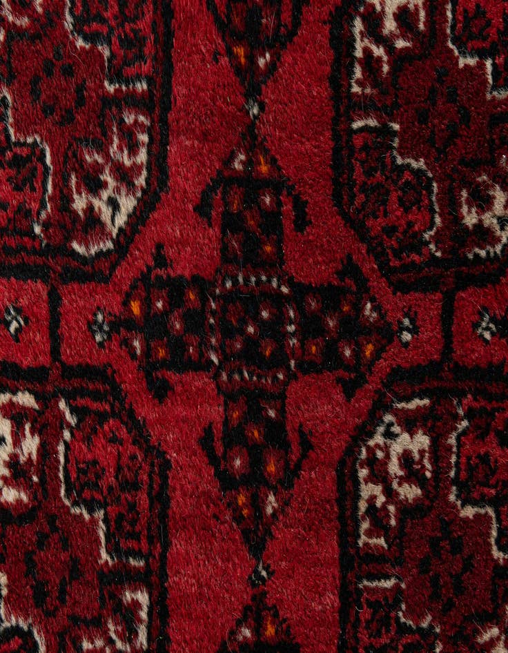 Detail image of 2' 10 x 5' 11  Hand Knotted Afghan Akhche Wool Runner Rug