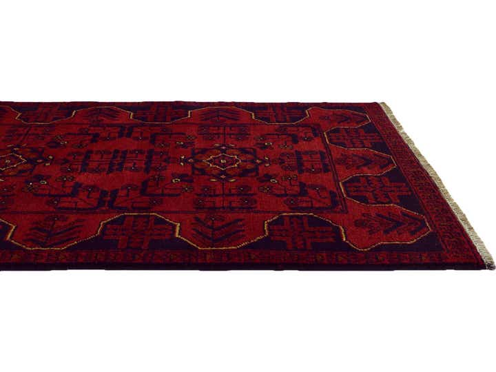 2' 7 x 6' 1 Afghan Akhche Wool Runner Rug