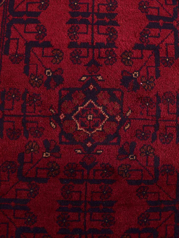 2' 7 x 6' 1 Afghan Akhche Wool Runner Rug