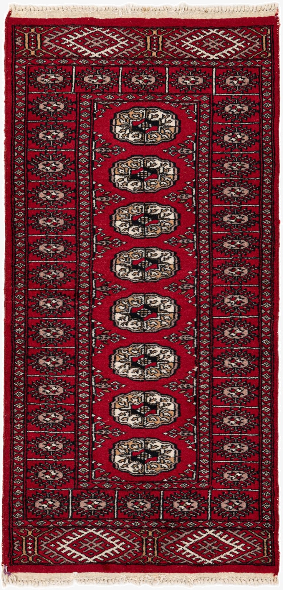 2' 3 x 4' 7  Hand Knotted Afghan Akhche Wool Runner Rug