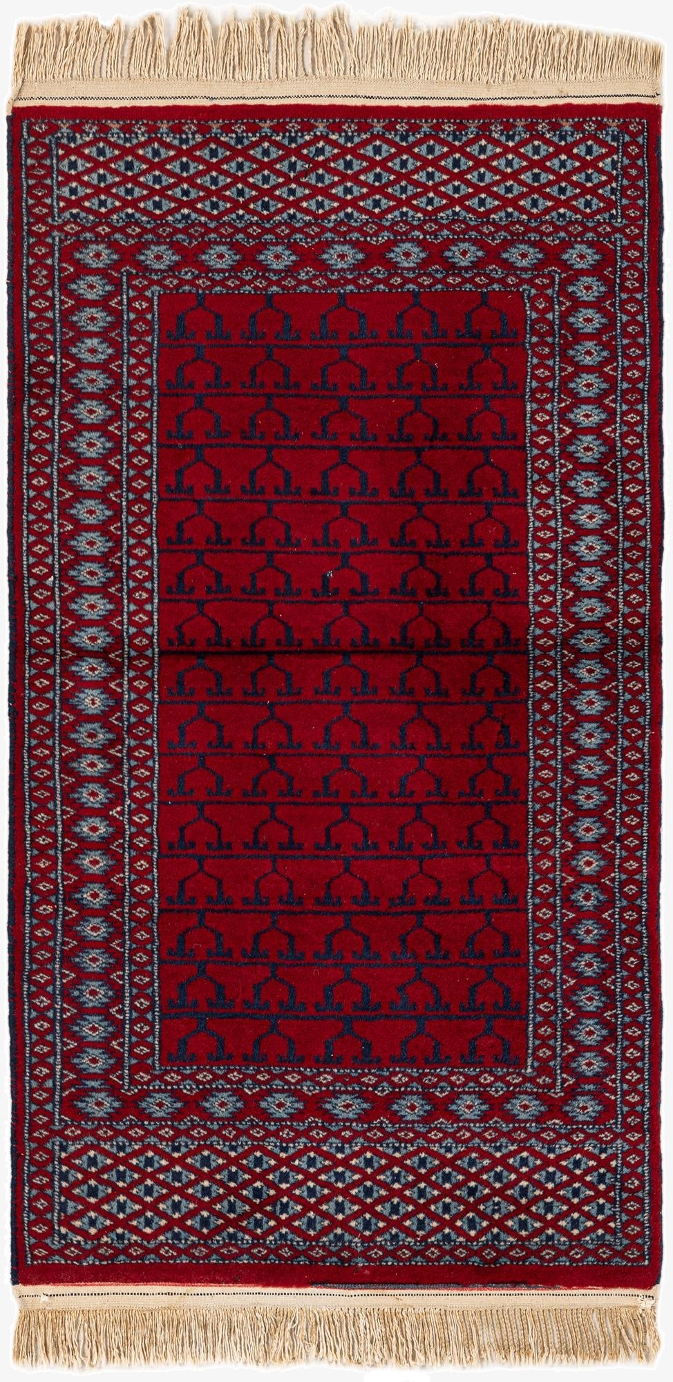 2' x 3' 10  Hand Knotted Afghan Akhche Wool Runner Rug
