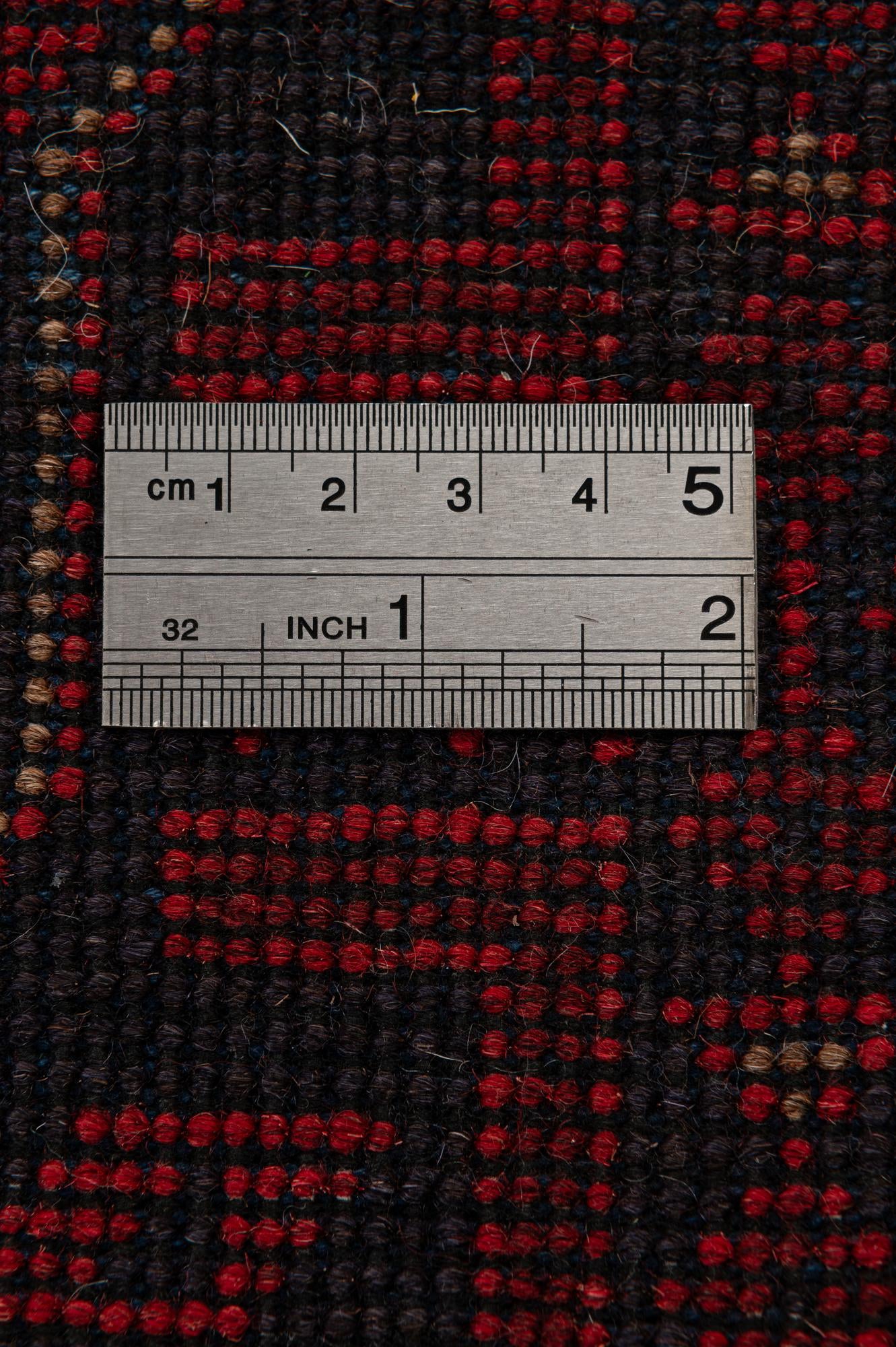 2' 9 x 6' 4 Hand Knotted Afghan Ersari Wool Runner Rug