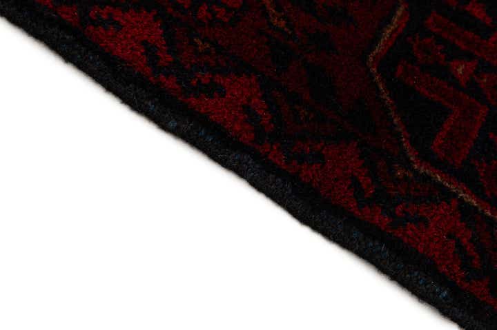 2' 9 x 6' 4 Hand Knotted Afghan Ersari Wool Runner Rug