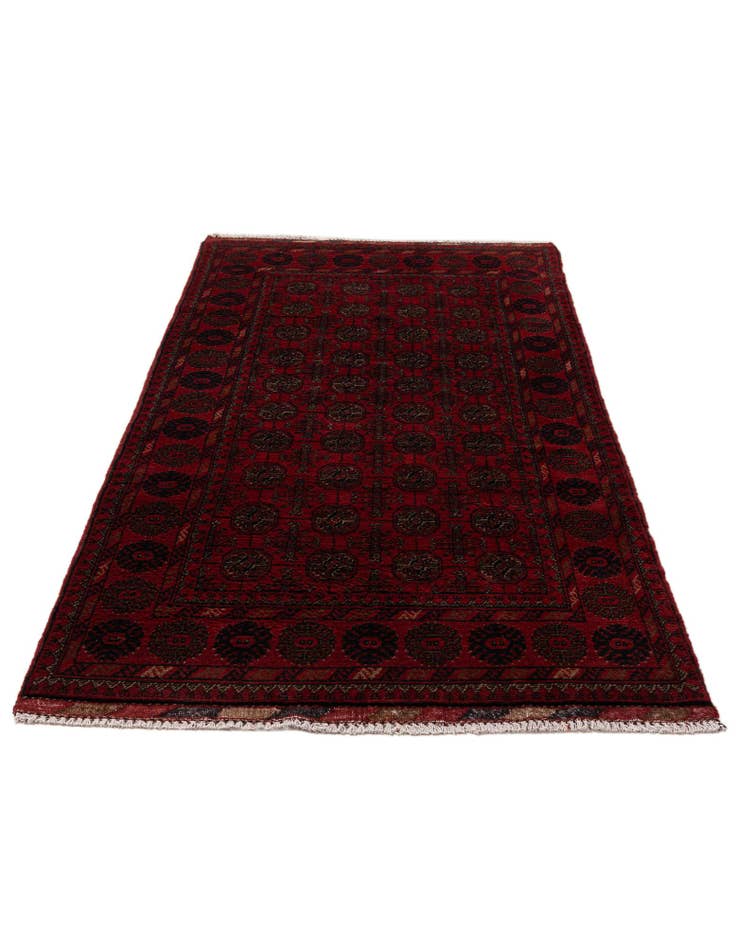 Detail image of 2' 9 x 6' 6  Hand Knotted Afghan Ersari Wool Runner Rug