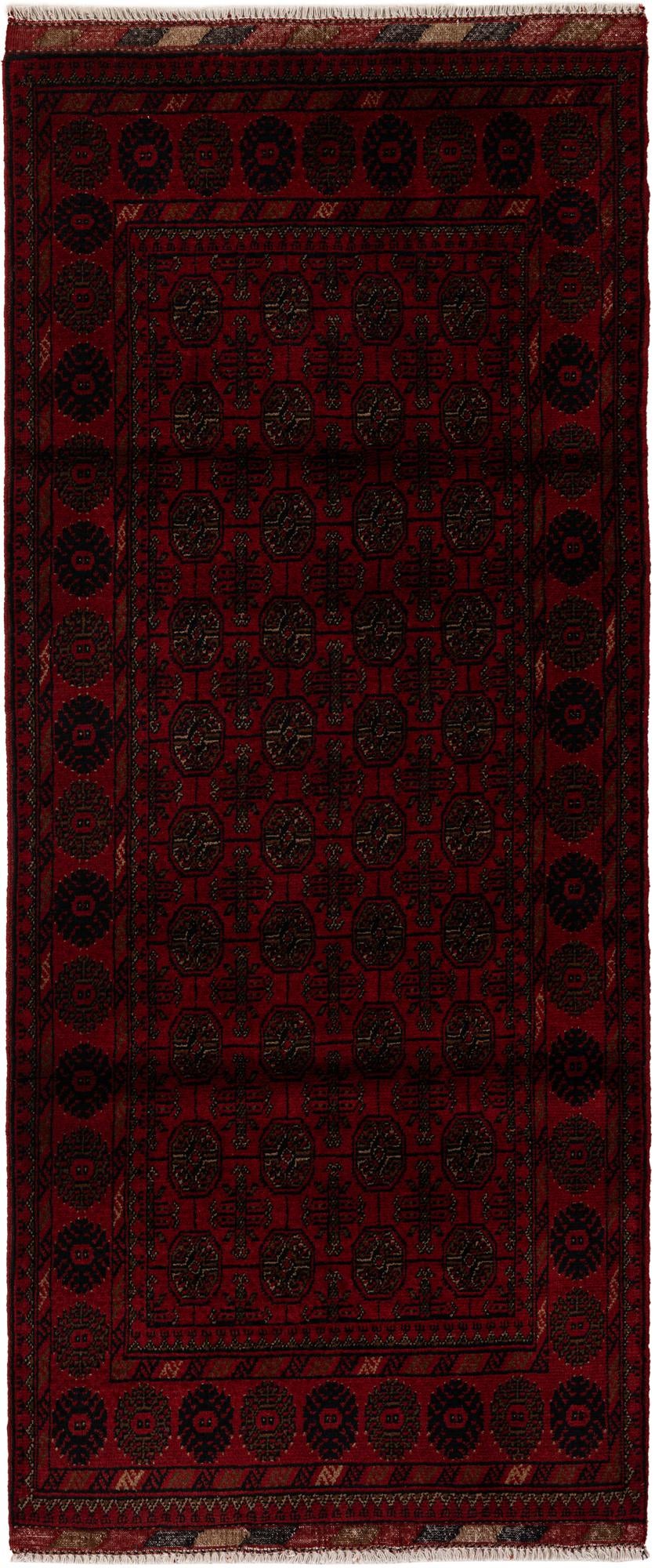 85cm x 200cm anudado a mano Afghan Ersari Alfombra Lana Pasillera