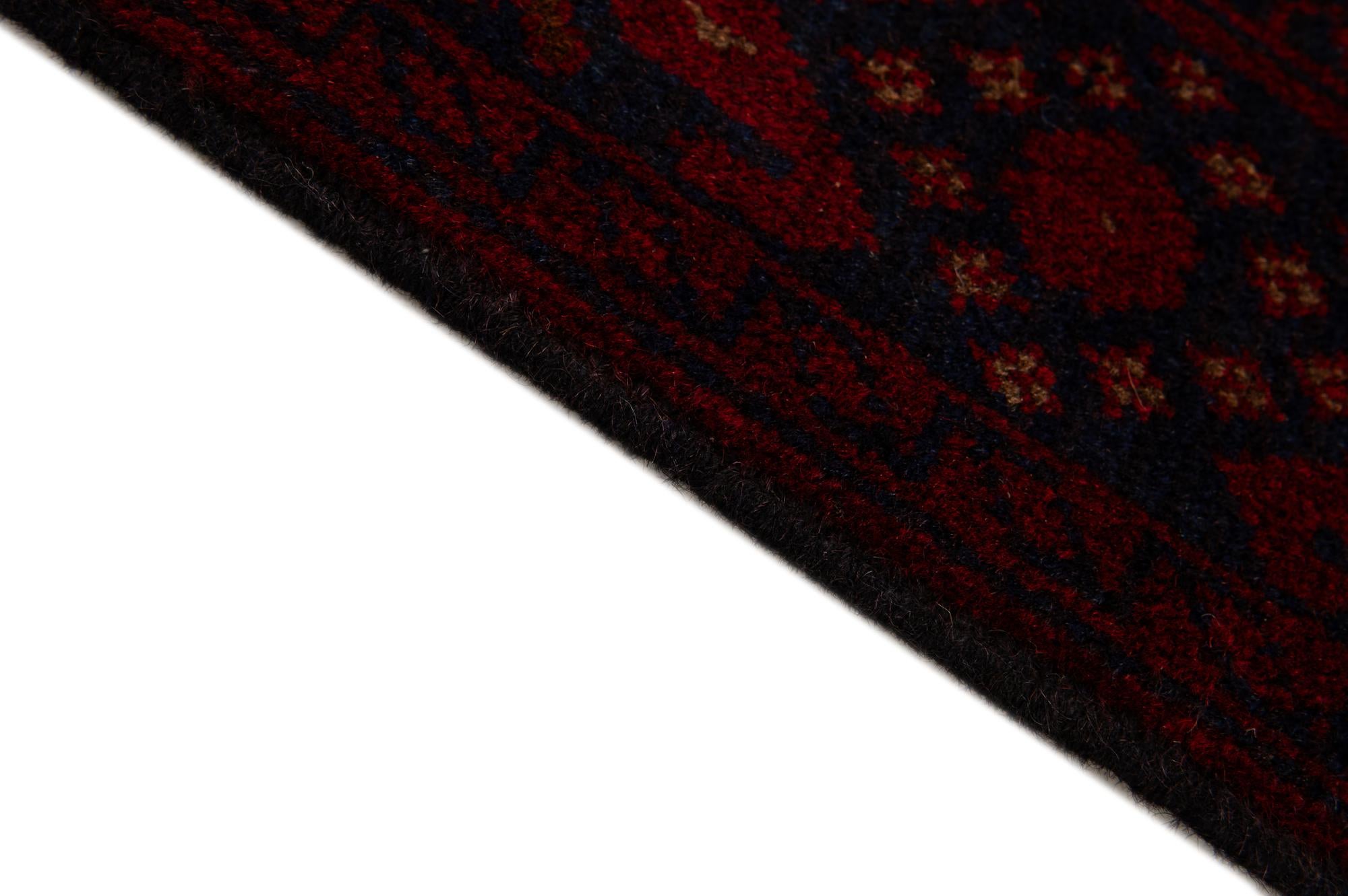 2' 8 x 11' 7 Hand Knotted Afghan Ersari Wool Runner Rug