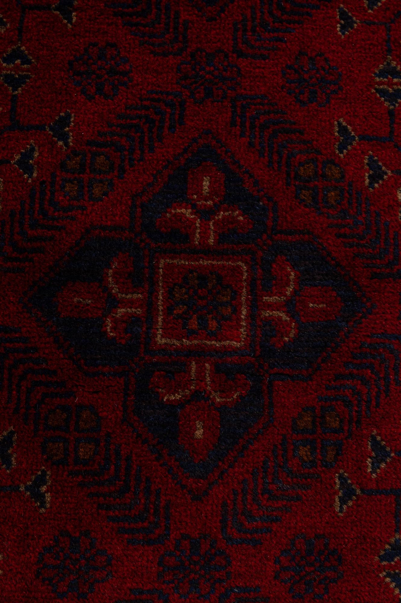 2' 8 x 11' 7 Hand Knotted Afghan Ersari Wool Runner Rug
