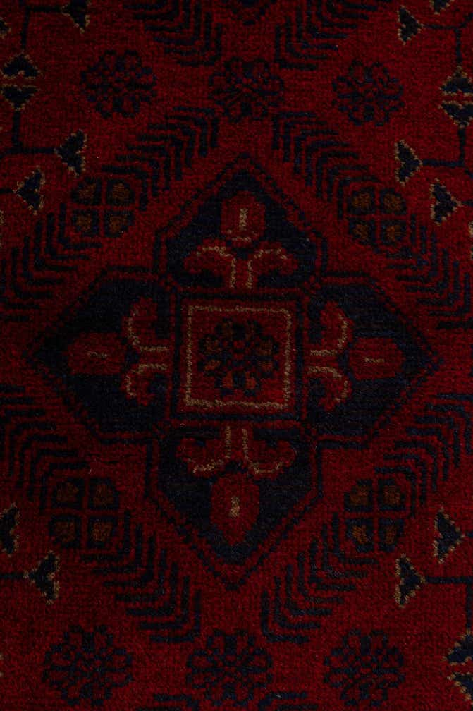 2' 8 x 11' 7 Hand Knotted Afghan Ersari Wool Runner Rug