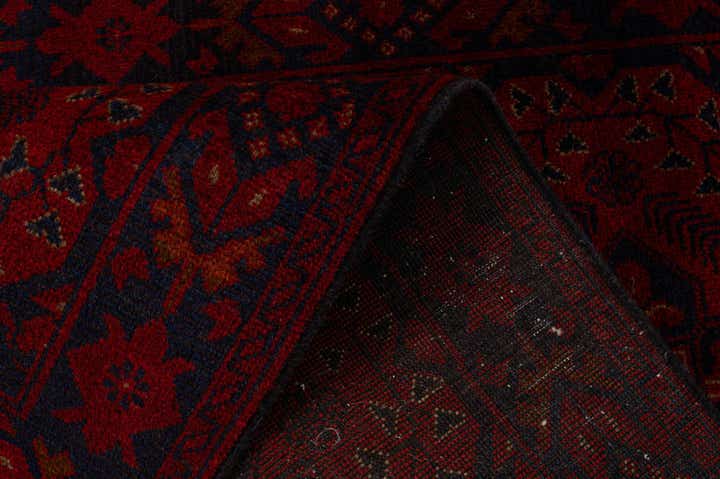 2' 8 x 11' 7 Hand Knotted Afghan Ersari Wool Runner Rug