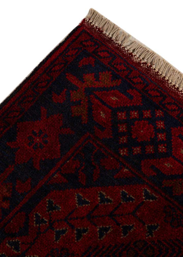 2' 8 x 11' 7 Hand Knotted Afghan Ersari Wool Runner Rug