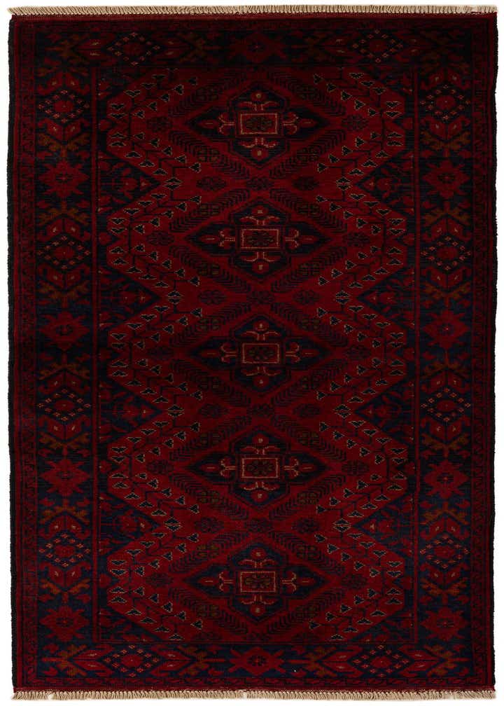 2' 8 x 11' 7 Hand Knotted Afghan Ersari Wool Runner Rug