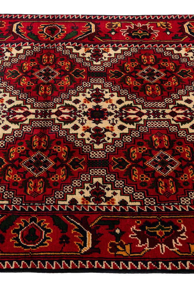 3' x 10' 1 Hand Knotted Afghan Ersari Wool Runner Rug