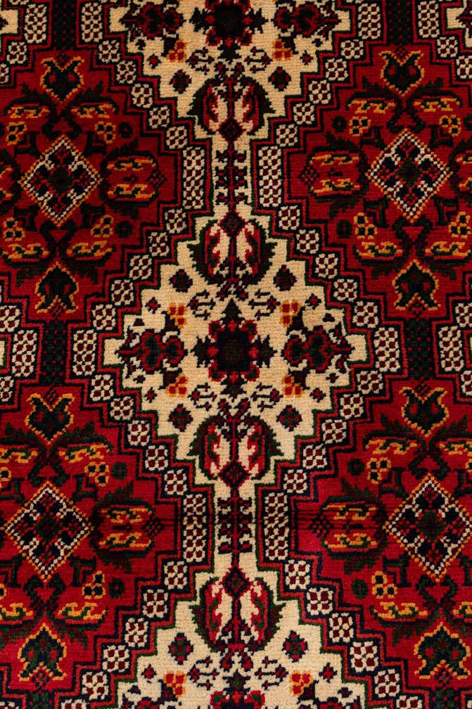 3' x 10' 1 Hand Knotted Afghan Ersari Wool Runner Rug