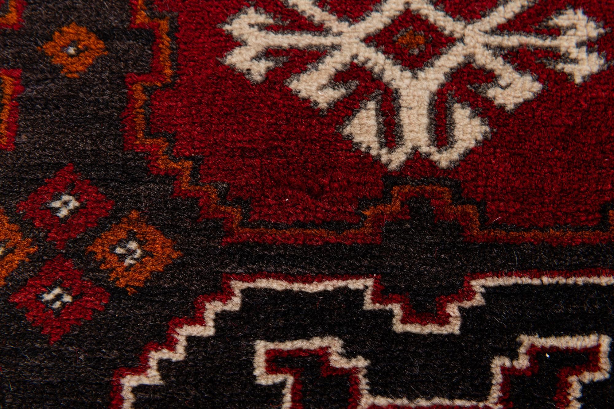 2' 7 x 10' 1 Hand Knotted Afghan Ersari Wool Runner Rug