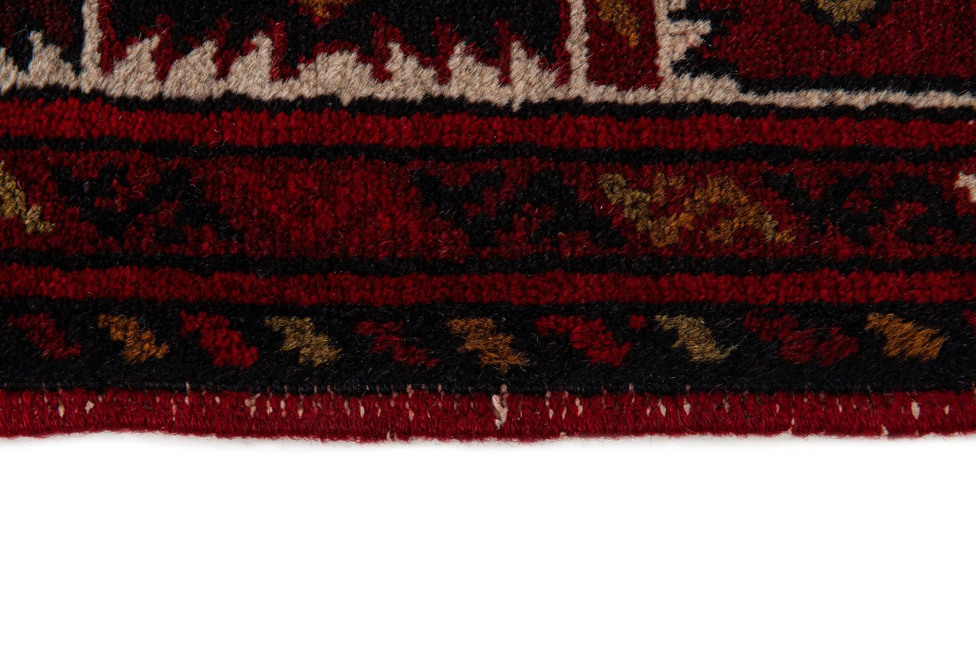 2' 9 x 9' 10 Hand Knotted Afghan Ersari Wool Runner Rug