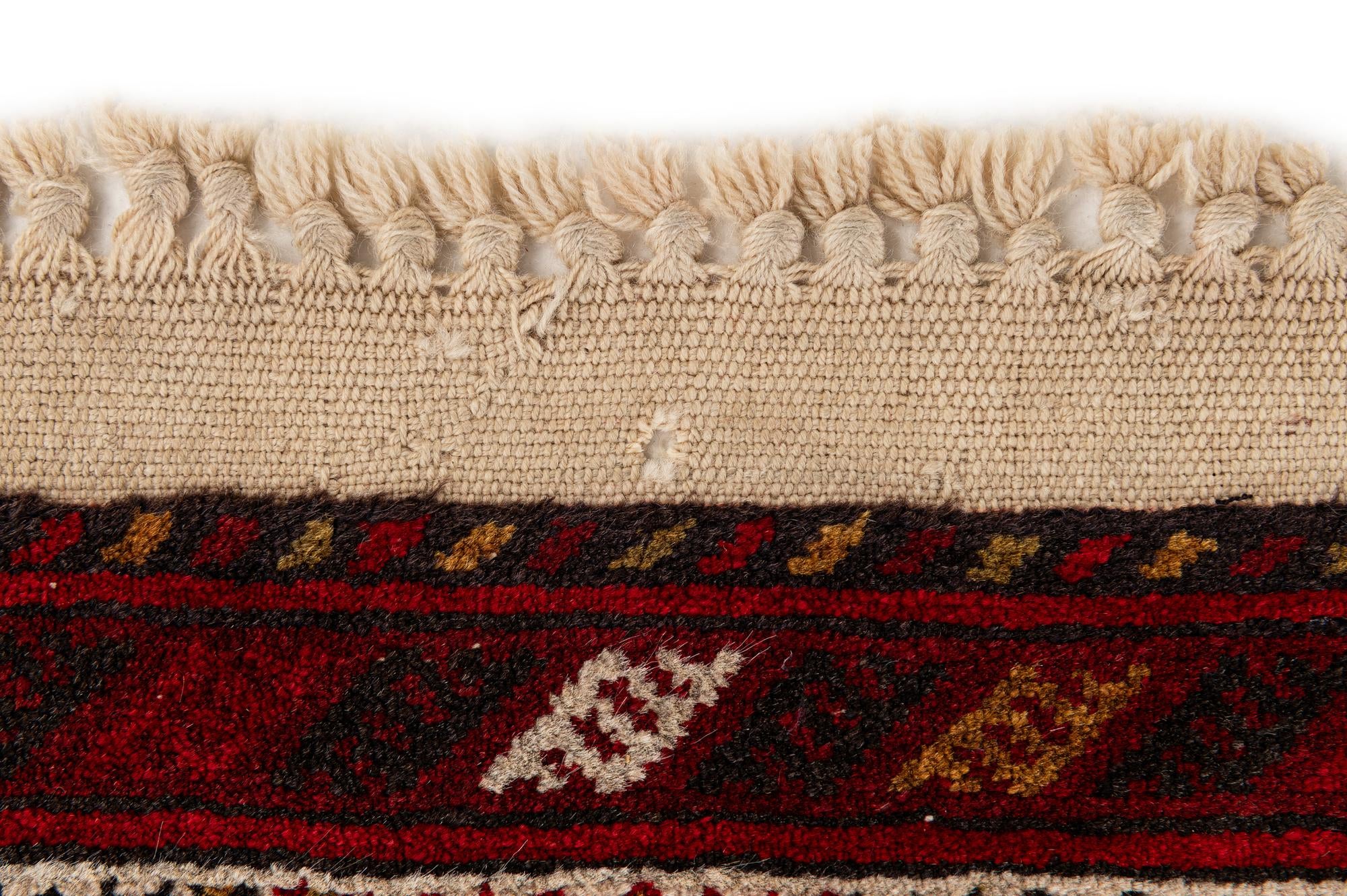 2' 9 x 9' 10 Hand Knotted Afghan Ersari Wool Runner Rug
