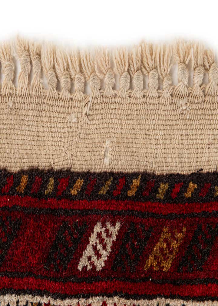 2' 9 x 9' 10 Hand Knotted Afghan Ersari Wool Runner Rug