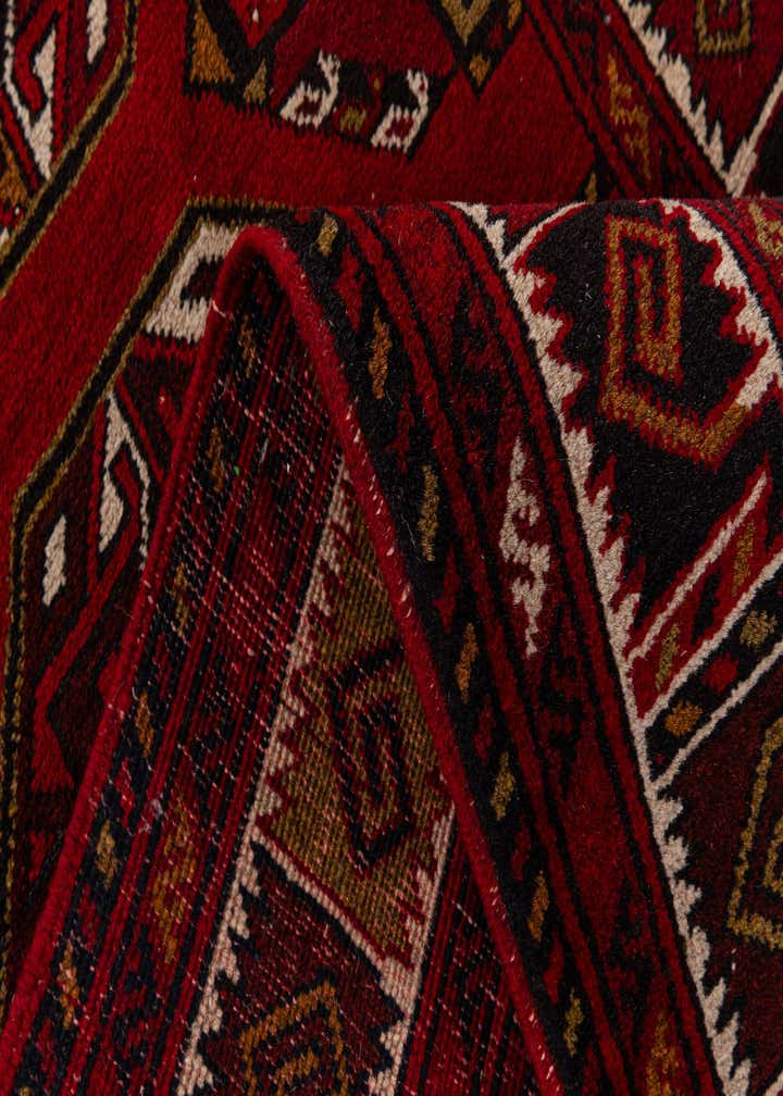 2' 9 x 9' 10 Hand Knotted Afghan Ersari Wool Runner Rug